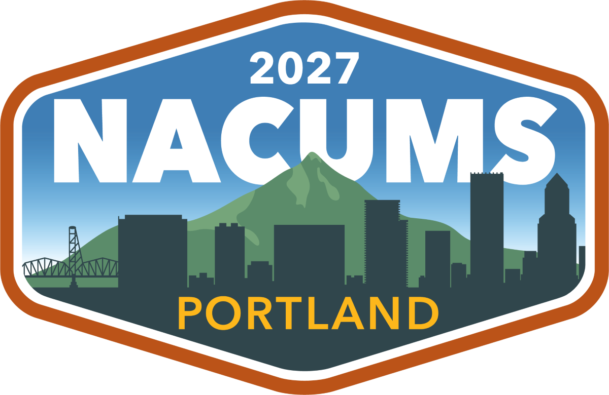 NACUMS Conference 2027 Portland Graphic with City Scape